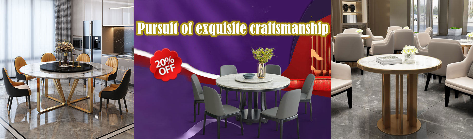 kwaliteit Cirkel Marmeren Eettafel Service