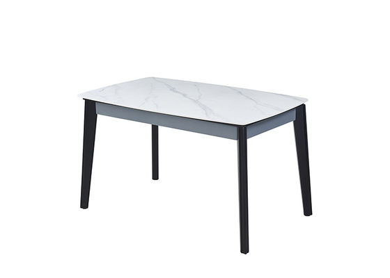 Minimalistische Stevige Houten Rechthoekige Marmeren Eettafel