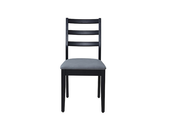 Eenvoudige en Modieuze Zwarte Beklede Eetkamerstoelen