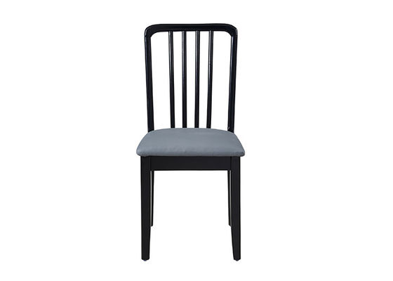 Rubber Houten Spons Bruine Zwarte het Dineren Beklede Stoelen