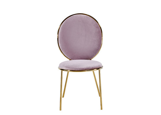Roze Beknopte Banket Leer Opgevulde het Dineren Stoelen