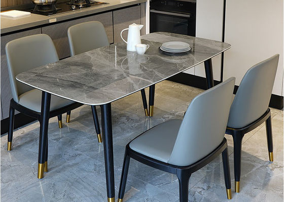 De Marmeren Eettafel van de familieluxe, Marmeren Countertop Eettafel