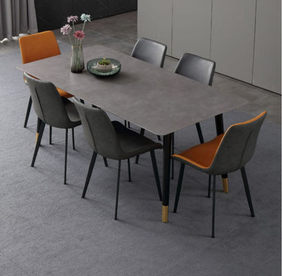 130cmx80cmx77cm Luxe Marmeren Eettafel, Eettafelontwerp met Marmeren Bovenkant