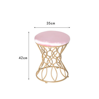 Binnen Gouden Fluweel 35cm Bestand het Vuil van de Roestvrij staalottomane