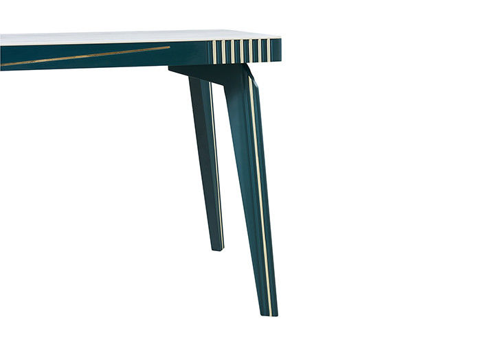 De moderne Stevige Houten Marmeren Eettafel van de Rotslei