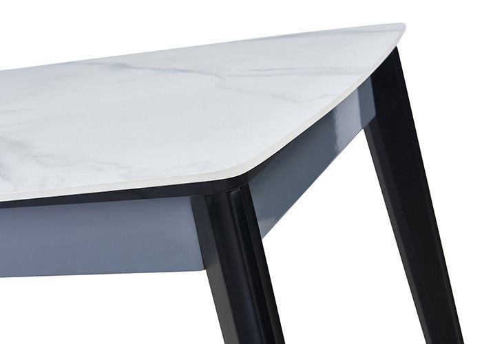 Minimalistische Stevige Houten Rechthoekige Marmeren Eettafel