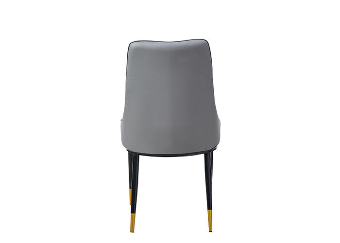 Moderne Roestvrij staal Leer Opgevulde het Dineren Stoelen
