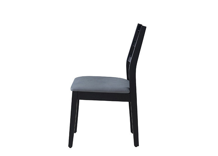 Eenvoudige en Modieuze Zwarte Beklede Eetkamerstoelen