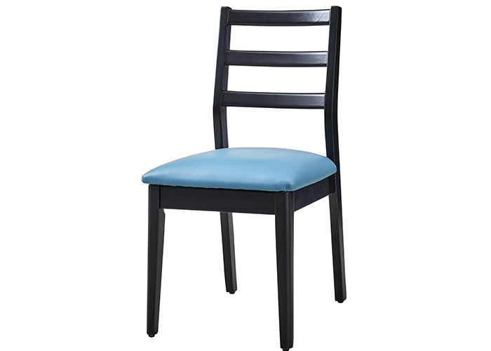 Hotel Stevige Houten Blauwe Beklede het Dineren Stoelen
