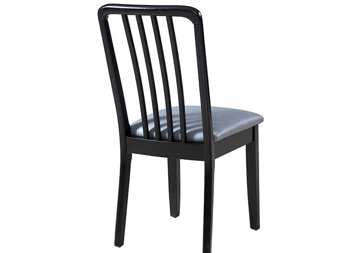 De Eiken Benen van Grey Upholstered Dining Chairs With van het bibliotheekleer