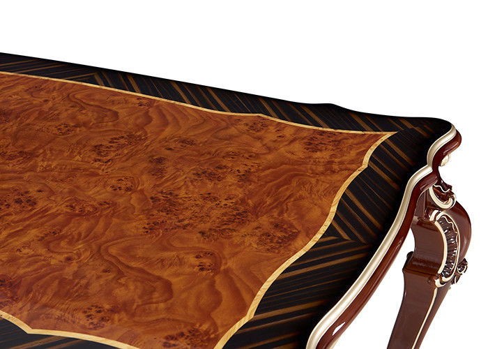 Franse Verf Rechthoekige Marmeren Houten Eettafel