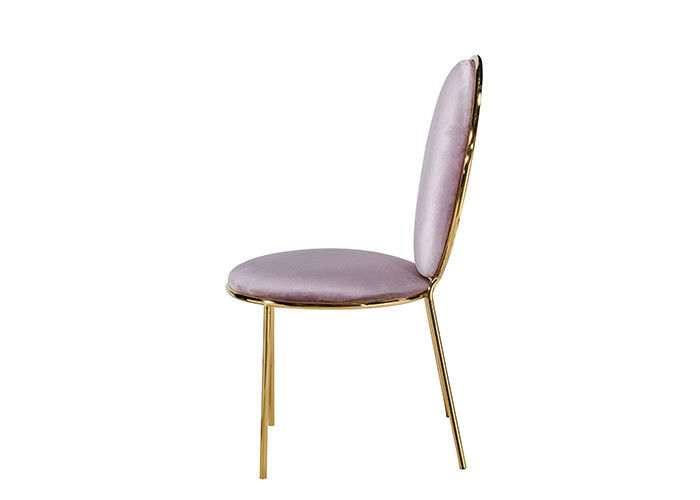 Roze Beknopte Banket Leer Opgevulde het Dineren Stoelen