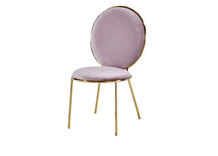 Roze Beknopte Banket Leer Opgevulde het Dineren Stoelen