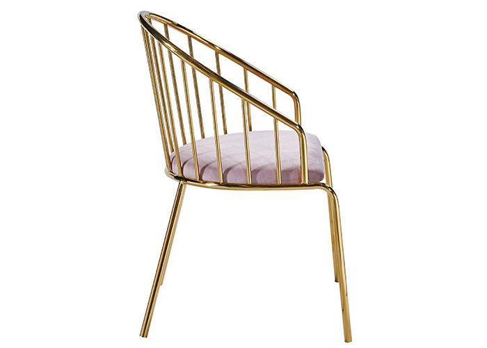 Roestvrij staal Leer Opgevulde het Dineren Stoelen met Rugleuning