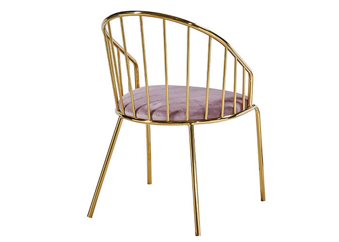 Roestvrij staal Leer Opgevulde het Dineren Stoelen met Rugleuning