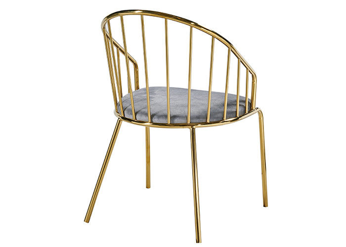Roestvrij staal Leer Opgevulde het Dineren Stoelen met Rugleuning