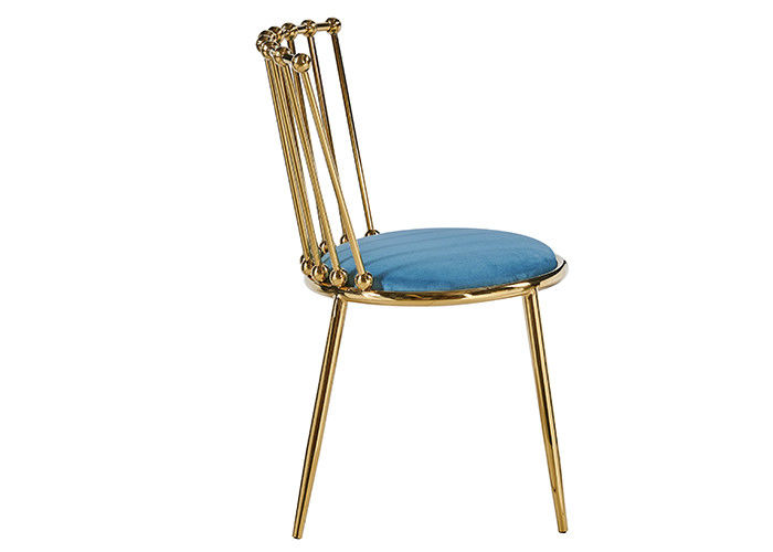Het Leer en het Staal het Dineren van het bibliothekenroestvrije staal Stoelen