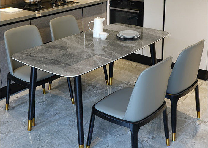 De Marmeren Eettafel van de familieluxe, Marmeren Countertop Eettafel