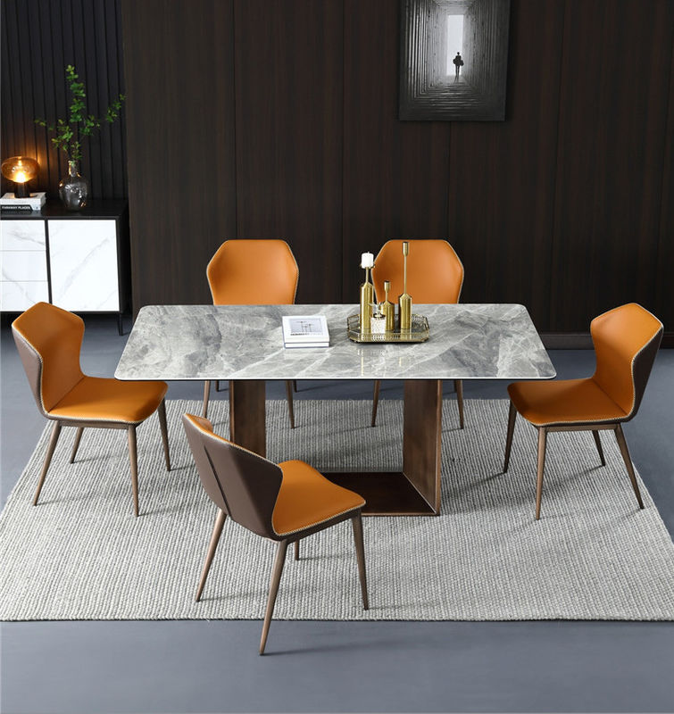 Van de de Gebeurtenissen de Witte Marmeren Eettafel van het hotelhuwelijk Lijst van de het Ontwerpluxe Rechthoekige Moderne Minimalistische
