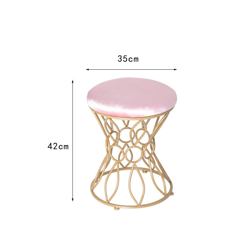 Binnen Gouden Fluweel 35cm Bestand het Vuil van de Roestvrij staalottomane