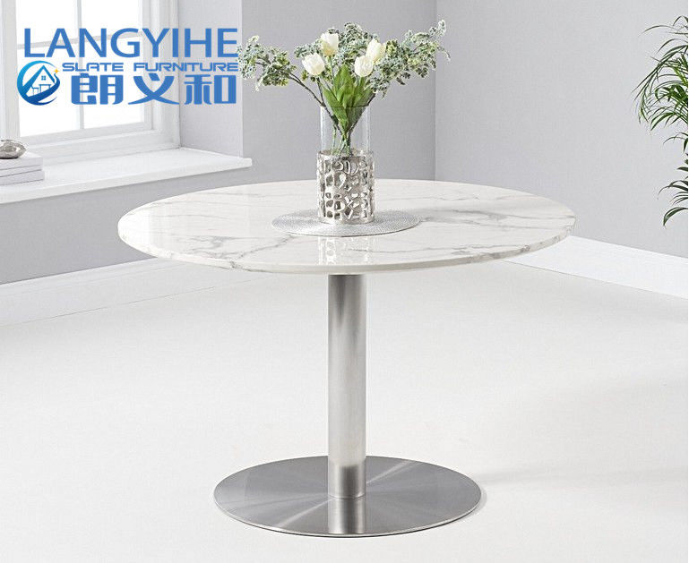 Witte Oem Odm Cirkel Marmeren Eettafel 120cm