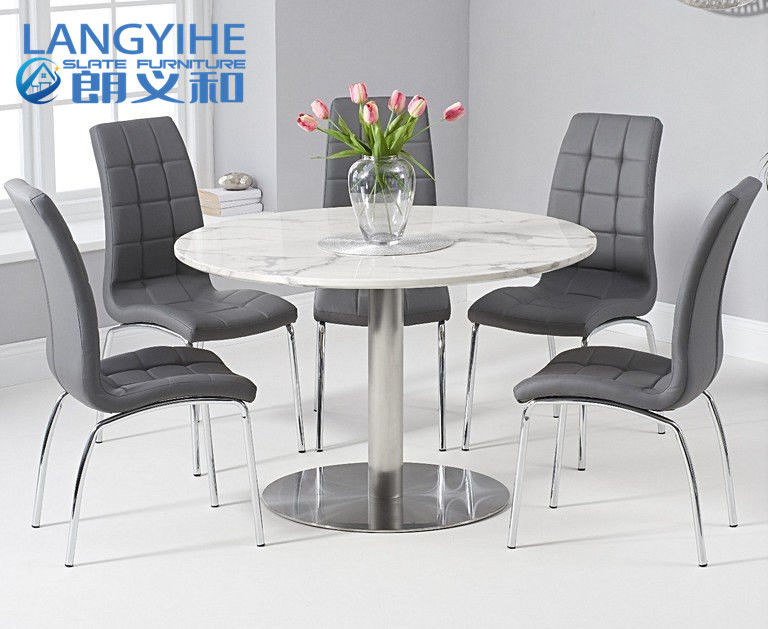 Witte Oem Odm Cirkel Marmeren Eettafel 120cm