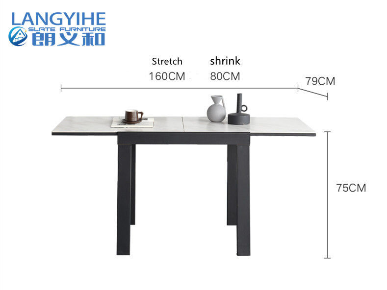 Vierkante Intrekbare Leiodm Moderne Minimalistische Eettafel