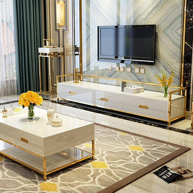 Van de het Kabinetswoonkamer van TV van de bellenepe Luxe het Kader van het het Meubilairroestvrije staal
